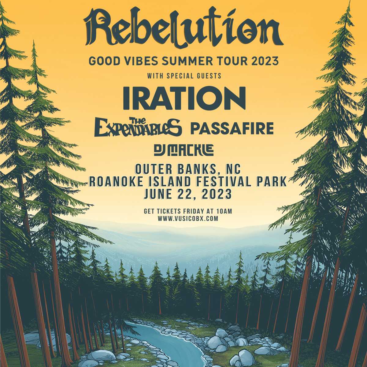 VusicOBX presents REBELUTION GOOD VIBES SUMMER TOUR 2023 Seaside