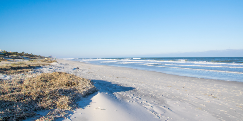 Winter beach.