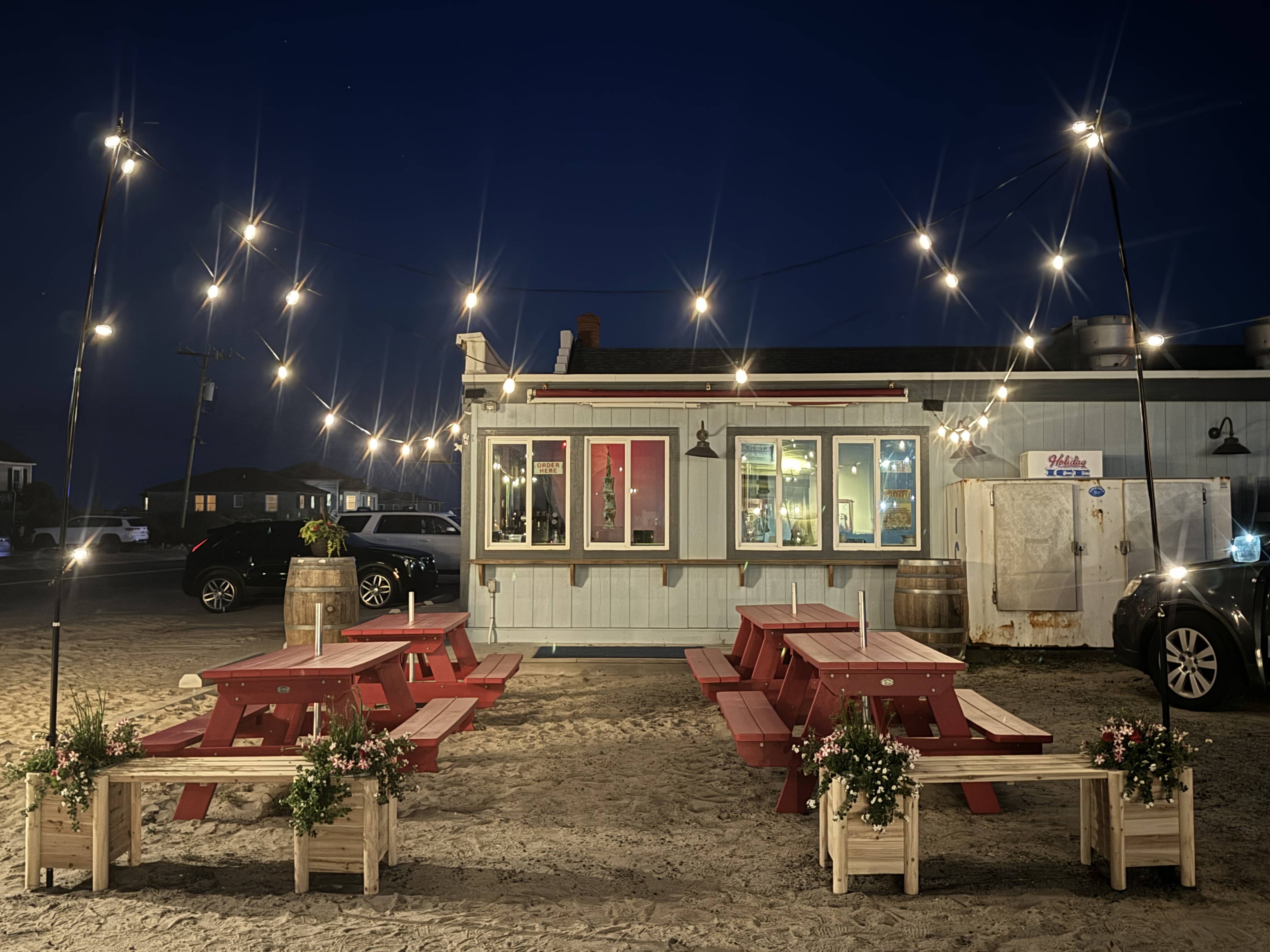 Winks Cosmic Ice Cream Seating