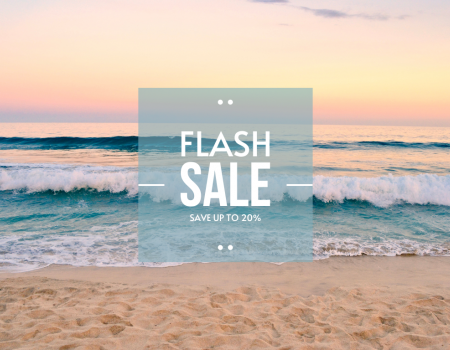 Flash Sale - Up to 20% off remaining 2024 stays!