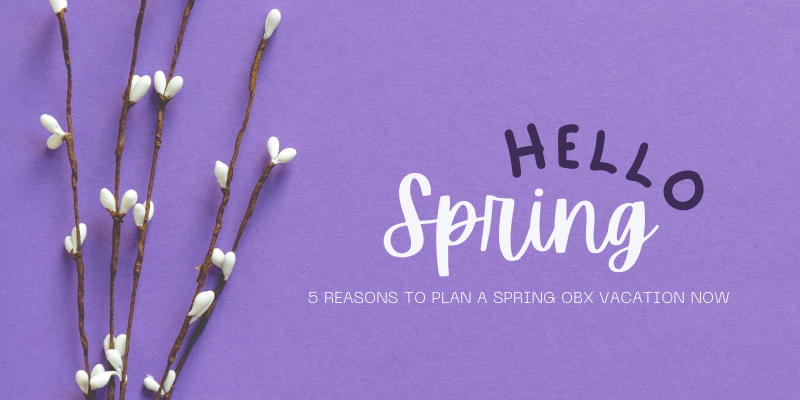 5 Reasons to Plan a Spring OBX Vacation Now Banner